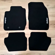 Car Floor Mats for Ford EcoSport Velour Waterproof Black Carpet Rugs Auto Liners