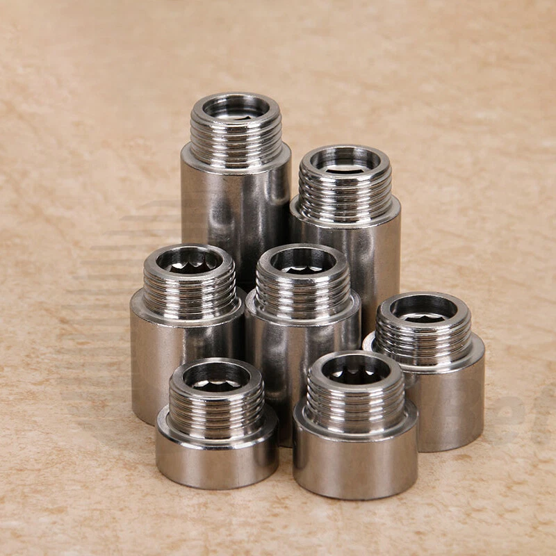 BSP 1/2" Stainless Steel Radiator Valve Tap Pipe Tube Extension Nipple Connector - Image 2 of 4