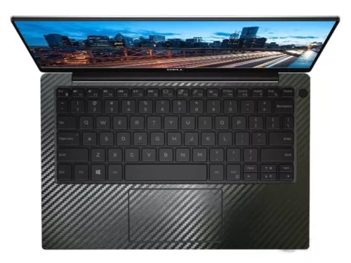 2-pack Black carbon fiber Palmrest Vinyl Decal Sticker Skin for Dell XPS 13