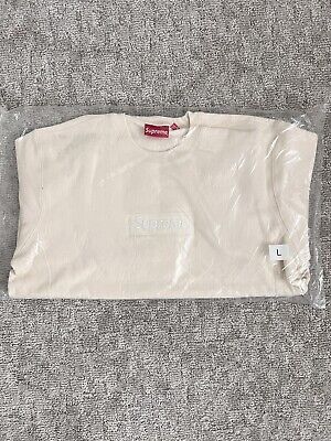 Supreme Box Logo Crewneck Sweatshirt Natural Size Large FW Supreme Box Logo Crewneck Sweatshirt Natural Size Large FW