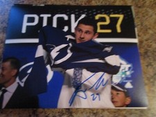 NOLAN FOOTE SIGNED 8X10 MATTE PHOTO KELOWNA ROCKETS (H) TAMPA BAY LIGHTNING