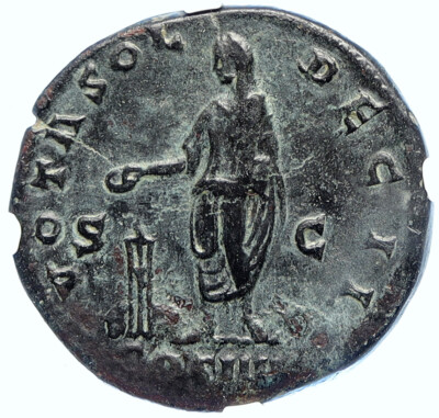 ANTONINUS PIUS Marcus Aurelius Father ROME Ancient Roman Coin