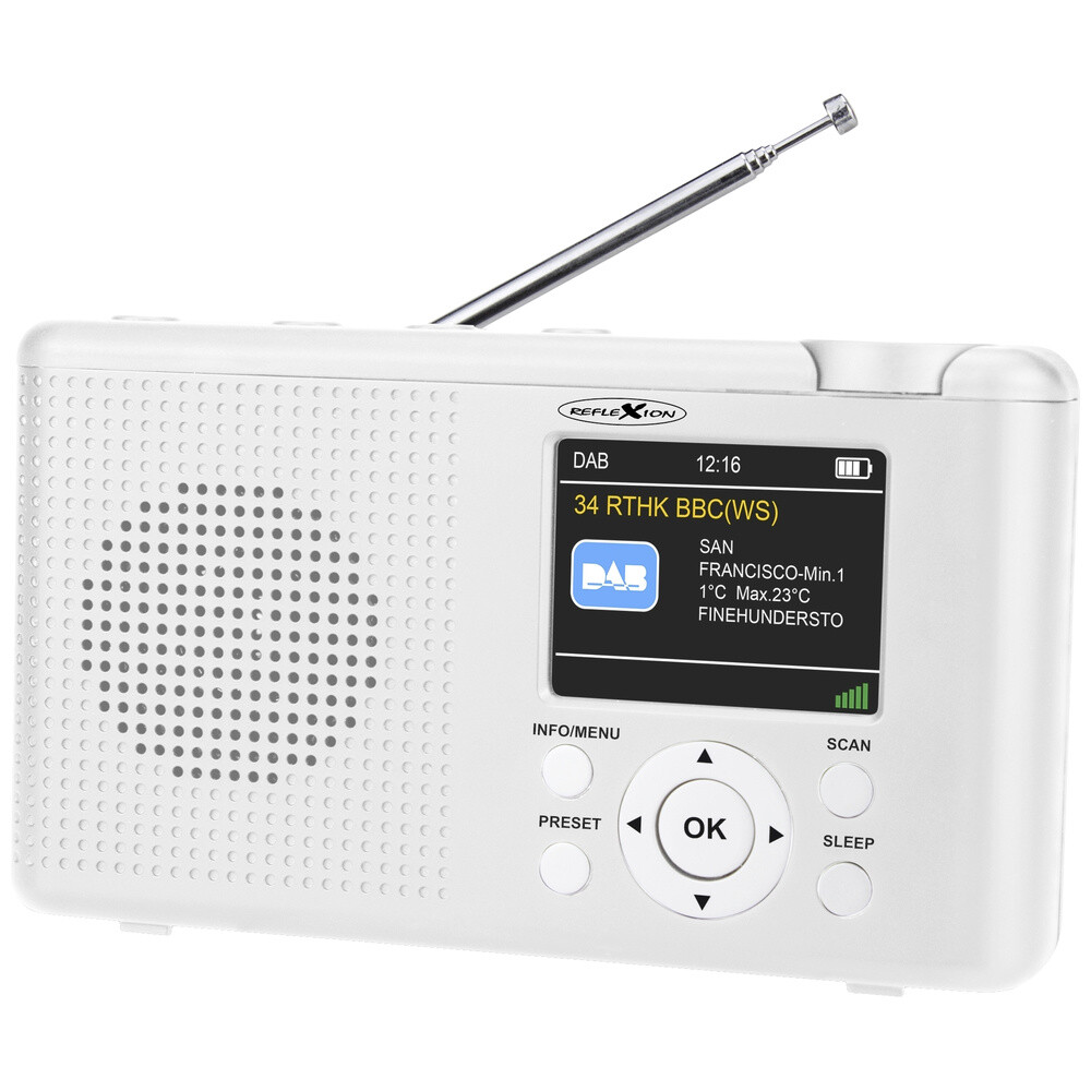 Thumbnail - Reflexion Tra23dab/wh Tischradio Dab+, Dab, Ukw Dab+, Ukw