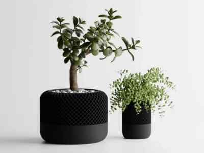 Modern Home Pod-Style Planter Round | Kitchen Home Bedroom Gift For Mini Plants