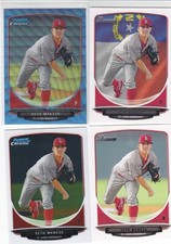 Seth Maness 2013 Bowman BP64 Prospect Card Lot Chrome +Base w/blue wave ref