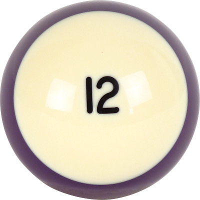 Individual Aramith #12 Crown Standard Replacement Pool Ball - RBCB
