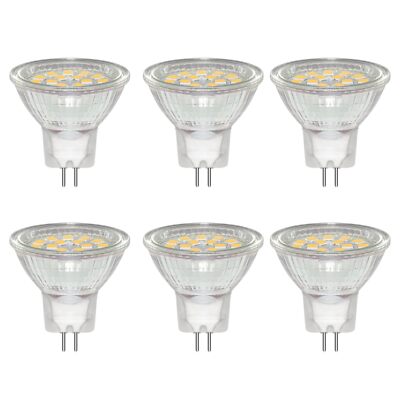 6 Stück GU4 MR11 3W LED Spot Ersetzt 20W 30W Halogenlampen Reflektor Naturwei...