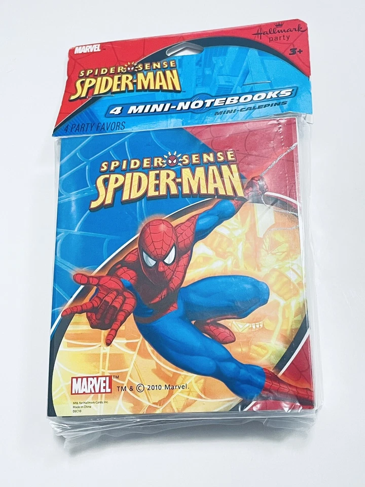 Mini Cuadernos Hallmark Spiderman Favor Fiesta Lote de 5 Paquetes 4 en cada uno Foto 4 de 4