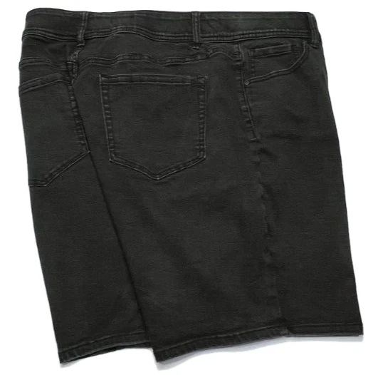 Шорты женские Lane Bryant (24) талия 46 дюймов внутренний шов 9 дюймов черные джинсовые эластичные Weekender - Изображение 2 из 4