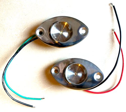 TH Marine Navigation LED Lights 2 Pack Green & Red LED-BNAVSSEYE-1