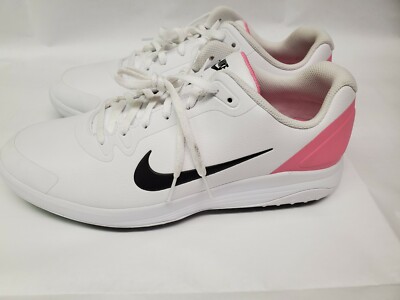 New Men's Nike Infinity G Pro Fitsole White Pink Golf Shoes Size 11 CT0531-100