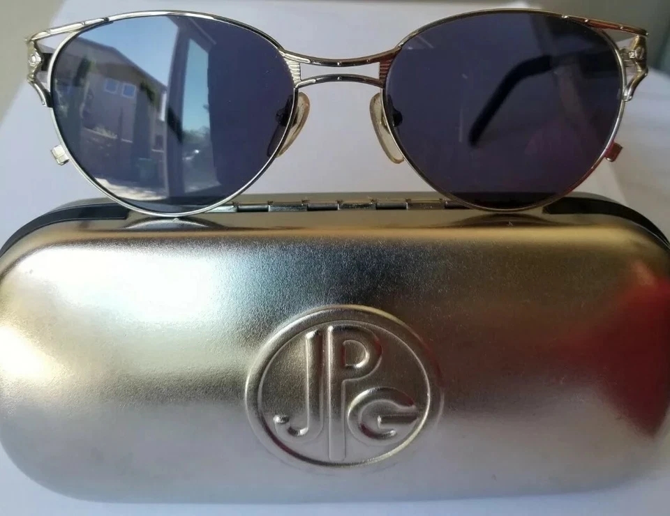 JEAN PAUL GAULTIER COLLECTION JPG56-4179 STEAMPUNK SILVER SUNGLASSES XLNT COND - Image 3 of 4