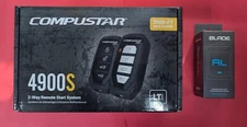 Compustar CS4900-S 2-way Remote Start Keyless Entry System 3000FT+ Blade AL