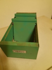 Schedario vintage marca Zeus in metallo verniciato