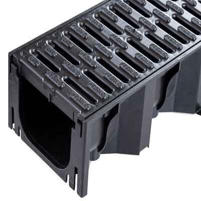 ACO Self Hexaline 2.0 Entwässerungsrinne aus Kunststoff mit Microgrip SET L-100