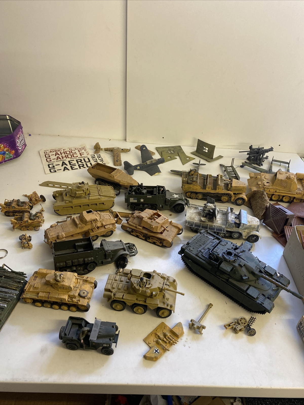 Airfix Tamiya Revell Army Model Kits Job Lot Made Diorama eBay