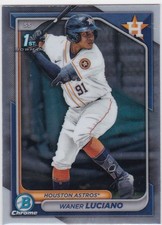 2024 Bowman Chrome #BCP-208 Waner Luciano 1st Bowman Houston Astros