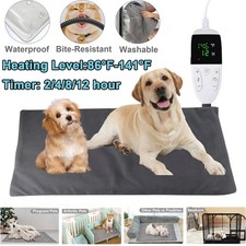 27"X18"Electric Pet Heating Pad Warmer Bed for Cat Dog Indoor Outdoor Waterproof