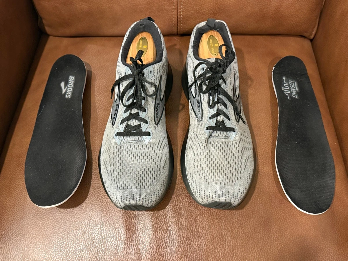 Brooks Shoes Mens Size 9.5 Levitate 5 Running Low Top Gray Mesh Cushioned 2022 Brooks Levitate 5 Mens Shoes Size 11D Gray Running Walking  main image 4