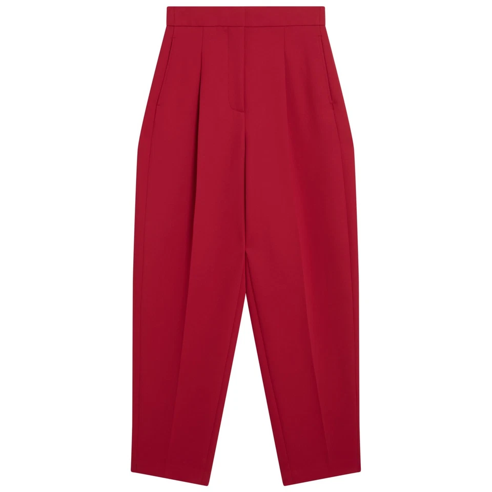 Ted Baker MORRIAT Hose Femme Pantalon Chino Sport Robe Rouge - Photo 1/1