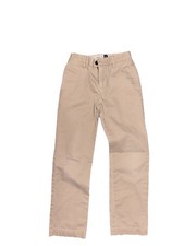 Gap Easy Fit Chino Pants Slim Beige 100 Cotton Boys Adjustable Waist Pockets