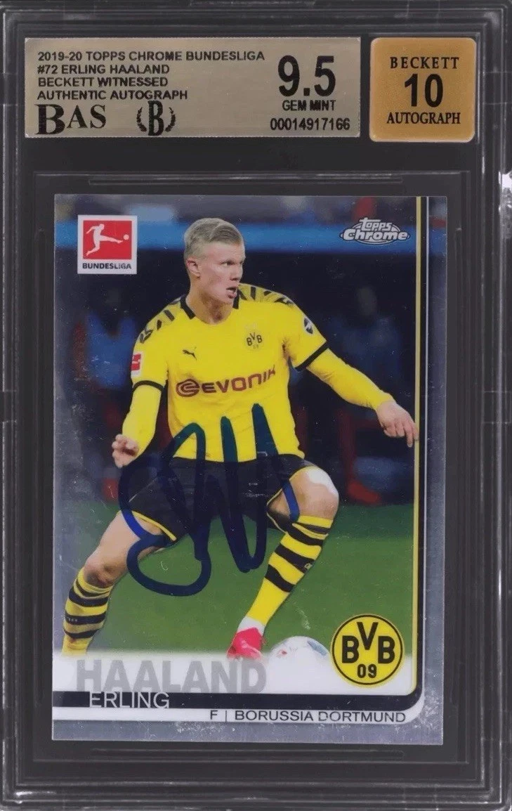 2019-20 Topps Chrome Bundesliga Erling Haaland #72 for sale | eBay