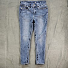 Seven 7 Jeans Tummy Less High Rise Skinny Jeans Women's 10 Blue Stretch