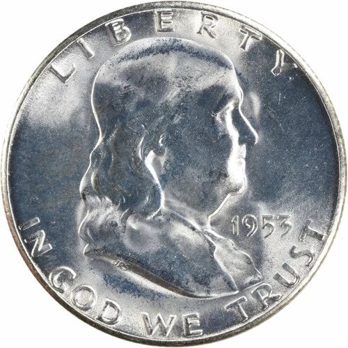 1953-S Franklin Half Dollar Choice BU Uncertified #730