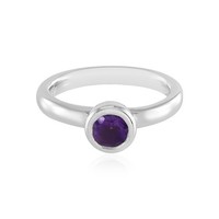 Cavill Amethyst Ring 0,40Ct Rund 925 Silber Platiniert Damen Elegant-