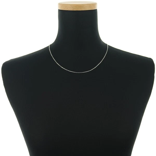 Auténtico Collar de Cadena Cartier con Dije 2C 50cm Oro Blanco 18K 750 Foto 3 de 3