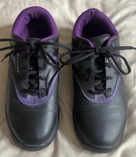 Brunswick Lace-up Bowling Shoes - Black/Dark Purple - Women's Size 10