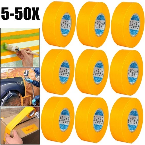 10 rolls gold tape painters crepe painters tape painters car crepe tape 50m