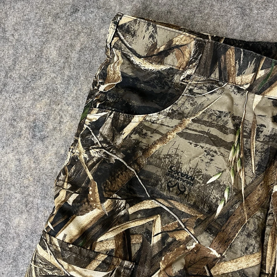 Pantalones Drake Camuflados Forrados de Malla Para Hombre Medianos Camuflados Realtree Max-5 Caza Carga Foto 3 de 4