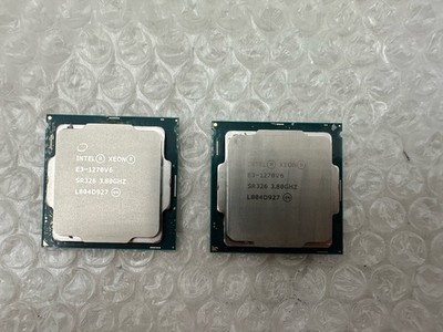 2x Intel Xeon E3-1270 v6 SR326 3.80GHz 8MB Quad Core LGA1151 CPU Processor