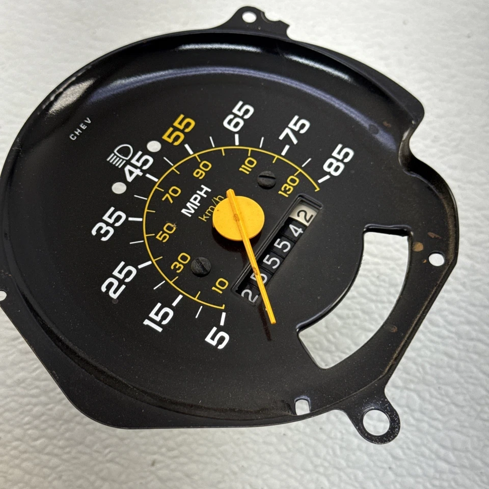 Chevrolet GMC C10 C20 C30 K10 K20 K30 1981-1987 Silverado velocímetro calibre OEM Foto 3 de 4