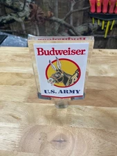Vintage Budweiser U.S. Army Acrylic Beer Tap Handle