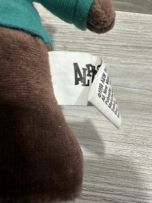 A&W Root Beer Bear Plush Alpha Kids Green Sweater Small Mascot
