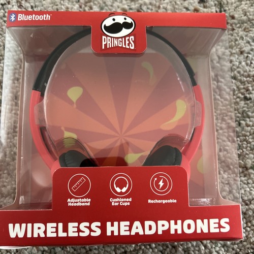 Pringles Wireless Bluetooth Headphones in Red - Picture 1 of 2