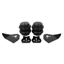 2x 2600 Lb Rear Air Ride Suspension Bags Weld On Kit With Mounting Brackets