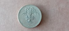 1990 QEll Wales �1 Welsh Leek - Old Style Round One Pound Coin