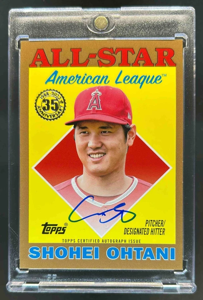 2023 Topps Update Shohei Ohtani 1988 35th Anniversary All-Stars Auto Gold #25/25