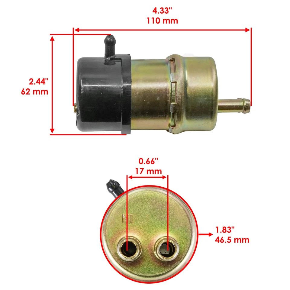 Fuel Pump for Kawasaki Ninja ZX-11 ZX1100 ZX1100D 1993 1994 1995 1996 1997-2001 - Image 2 of 4