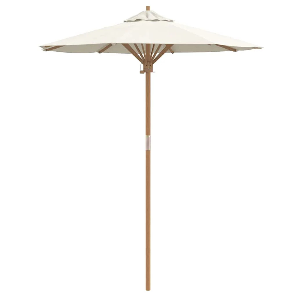 Parasol léger en bambou 270 cm avec mât flexible haute durabilité