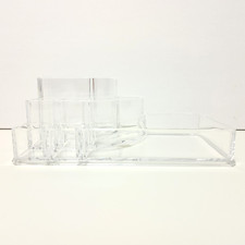 Clear Makeup Storage Organizer Acrylic Vanity Tray