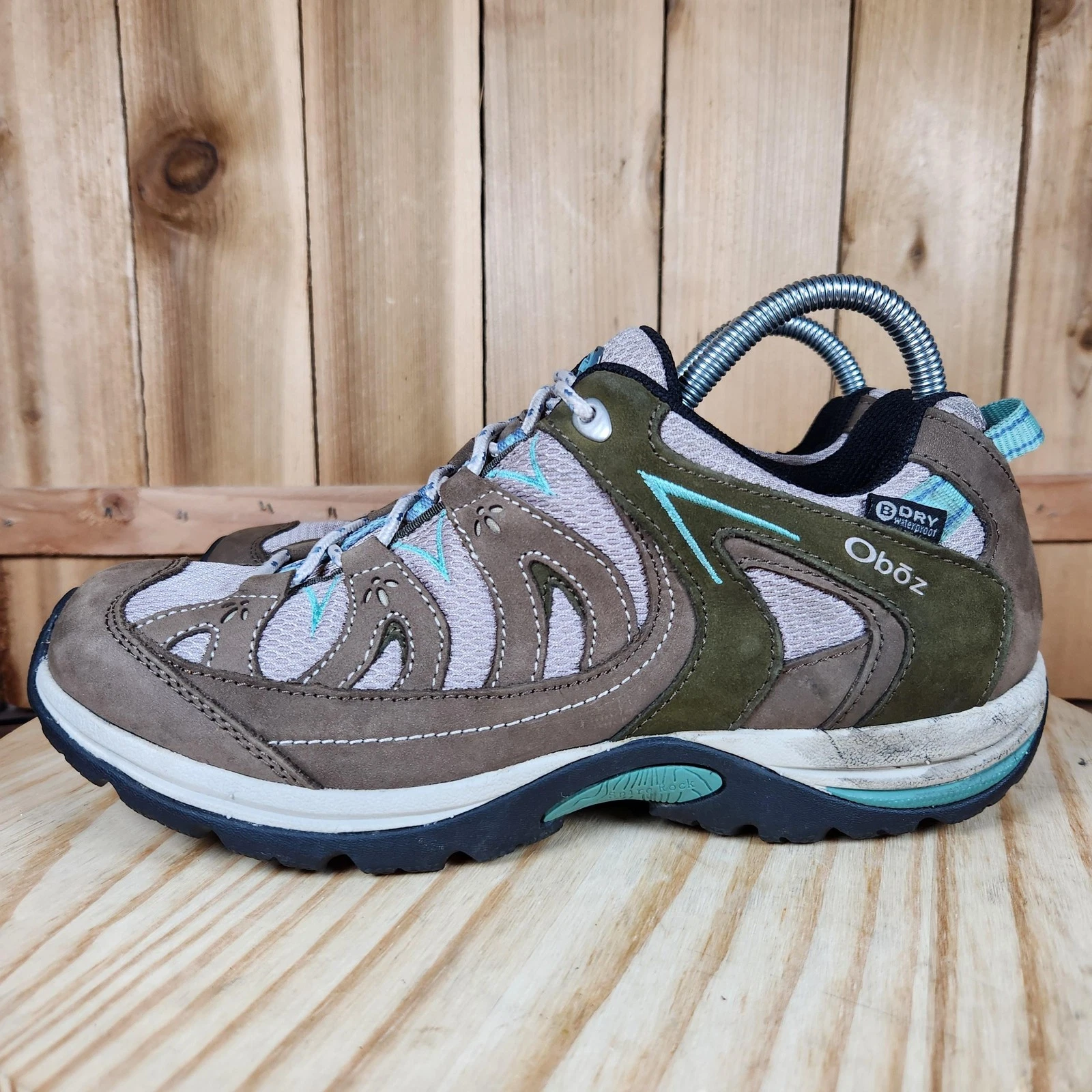 Oboz Mystic Low Shoes Womens 11 Brown Waterproof Trail Hiking Walking Sneakers