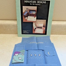 Dollhouse Miniatures June Grigg Miniature Designs and Stitched Pieces w/ Fabric