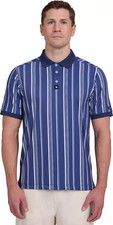 Bad Birdie Men's Performance Golf Ridge Polo Shirt Cobalt UPF 50 NWT MSRP 78