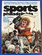 Dave Schultz Signed Autographed 1975 Sports Philadelphia Magazine Flyers