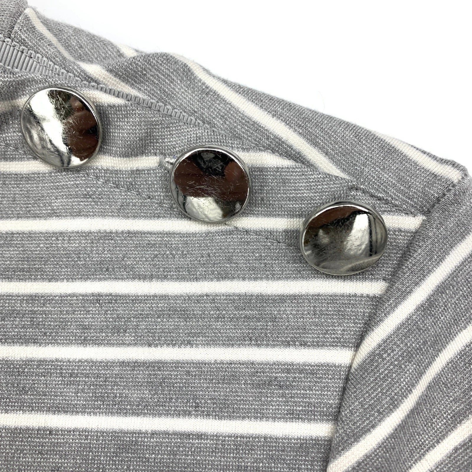 Abito donna Broome Street Kate Spade taglia small grigio bianco a righe