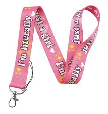 I'm Literally Just a Girl Power Women's Rights Feminist Feminism Neck Lanyard